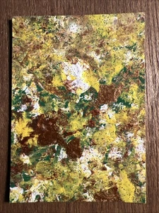 Original ACEO Astral Bloom Mixed Medium Acrylic On Paper Signed By Artist #1621 - Picture 1 of 4