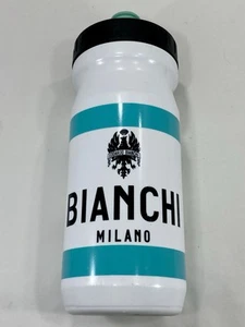 Bianchi Milano Water Bottle NOS White Celeste Bicycle Racing Made In E.U. - Picture 1 of 7