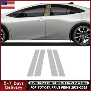 For Toyota Prius Prime 2023-2025 B Pillars Precut Paint Protection Film PPF TPU - Foto 1 di 20