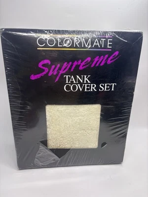 Винтажный ретро ванной цветной Supreme унитаз бак чехол комплект Shag ковер белый - Изображение 1 из 4