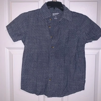 Arizona Company Short Sleeve Button Down Shirt Boys Size Small (8) 100% Cotton - Image 1 of 4