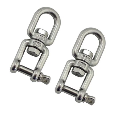2pcs Chain Swivel Ring Small Practical Durable Metal Swivel Ring (4mm-304) } - Image 1 of 4