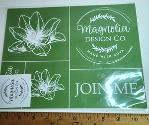 Magnolia Design Co Adhesive Reusable Silkscreen Stencil "Magnolia Logo" crafting - Picture 1 of 2