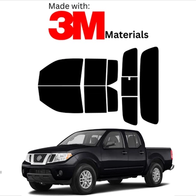 Tinte de ventana precortado para Nissan Frontier 4 puertas 05-21 cerámica estable hecho con 3M Foto 1 de 4