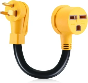 3 to 3 Prong Dryer Adapter Nema 6-50p to 6-30r 240v 50 Amp Male Plug 30 Amp Fema - Picture 1 of 7