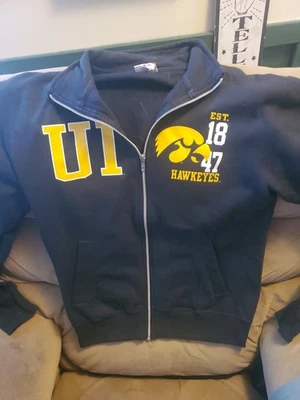 Iowa Hawkeyes Cremallera Campeón Sudadera con Capucha Chaqueta Talla Adulto Mediana  Foto 1 de 4