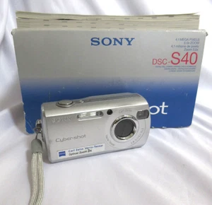 Cámara Sony Digital Cybershot DSC-S40 Carl Zeiss 4.1MP 3x Zoom Probada con Caja - Imagen 1 de 14