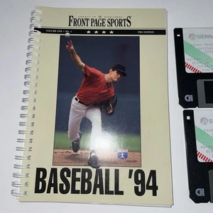 Front Page Sports Baseball '94 (1994) MS-DOS PC Game 3.5" Disk IBM Vintage - Picture 1 of 8