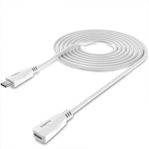 Tusita Strom Verlängerungskabel (20 Fuß/6 m) - USB C, Stecker auf Buchse USB-C - Bild 1 von 9