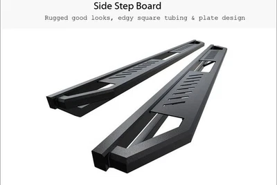 For Toyota Tundra 2000-2006 APG 2" Square Tube Black Side Armors Foto 1 de 4