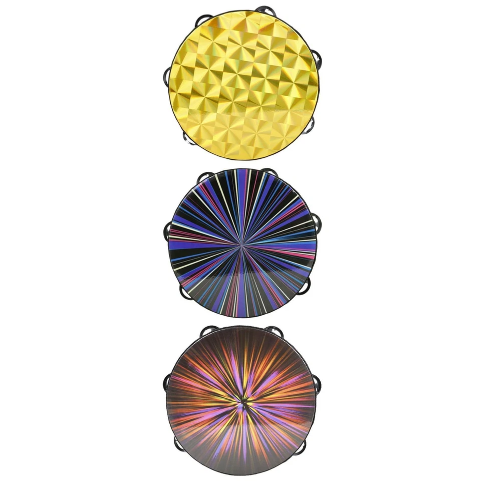 8 inch Wooden Radiant Tambourine with Jingle Bells for Ktv Party Christian Dance - Bild 1 von 1