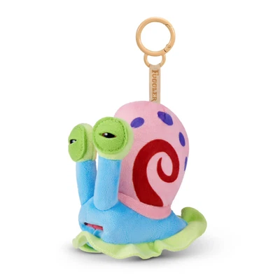 Fuggler x Spongebob Squarepants Keychain Plush Ring GARY THE PET SNAIL 5 in - Image 1 of 3