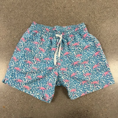 Chubbies плавки мужские маленький фламинго 7» синий розовый шнурок Beachwear - Изображение 1 из 4