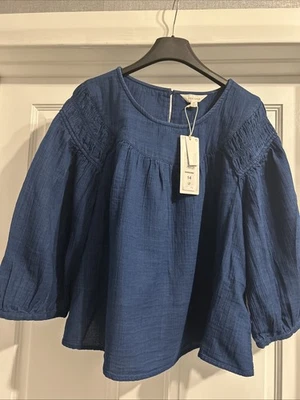 Women's New marks & Spencer‘S Indigo Top Size 14 Per Una - Image 1 of 2