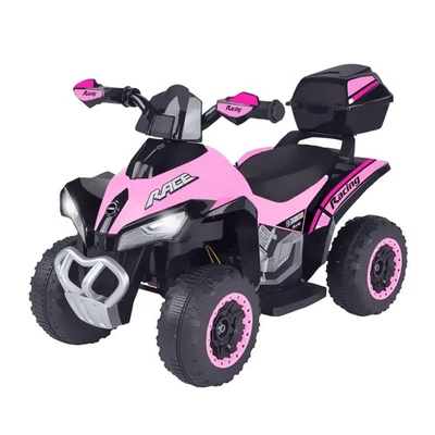 GLOBO Quad Elettrico Per Bambini Batteria Al Litio 8.4V Rosa ATV Elettrica