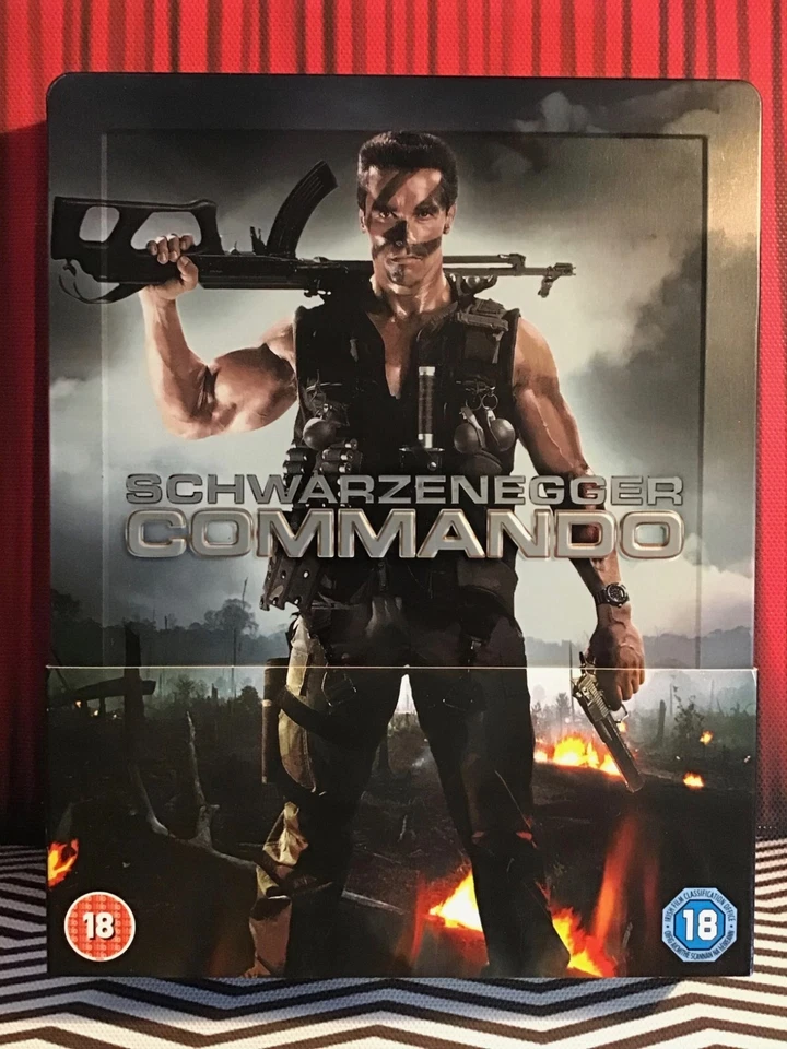 COMMANDO ('Embossed' STEELBOOK) Blu-ray. ARNOLD SCHWARZENEGGER. 1985 - Image 1 of 4