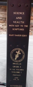 Science and Health with Key to The Scriptures by Mary Baker Eddy 1971 BRAILLE - Foto 1 di 6