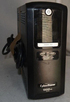 Fuente de alimentación UPS CyberPower 1500VA AVR CP1500AVRLCDa 10 salidas  Foto 1 de 4