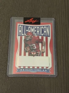 2022 Leaf Valiant All-American Red Unsigned Proof 1/1 #AAFF1 FELEIPE FRANKS Card - Picture 1 of 4