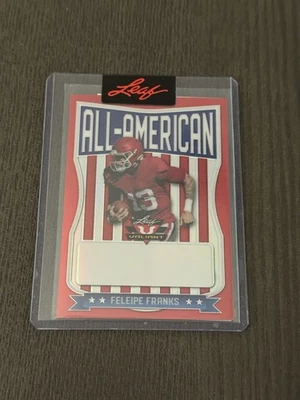 2022 Leaf Valiant All-American Red Unsigned Proof 1/1 #AAFF1 FELEIPE FRANKS Card - Image 1 of 4