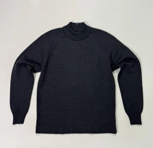 Vintage 60s Goldworm Merino Wool Tunic Sweater Women's Size 8 Grey Italy - Picture 1 of 7