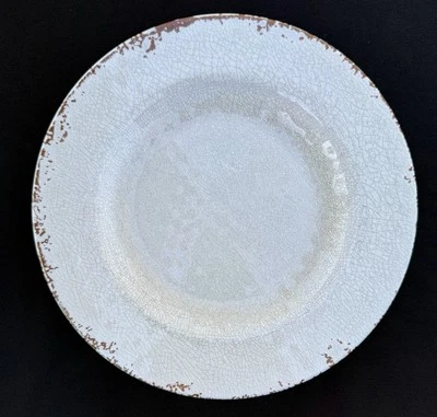 Plato de cena Williams-Sonoma 10,75" italiano rústico marfil-marrón melamina Foto 1 de 4