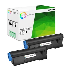TCT 2ER-PACK OKI 44574901 Schwarz Tonerkartuschen für Okidata B431 MB461 MB471 MB491 - Bild 1 von 6