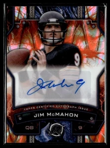 2024 Topps Resurgence Signatures Orange Power Surge Jim McMahon Auto 7/25 - Picture 1 of 2