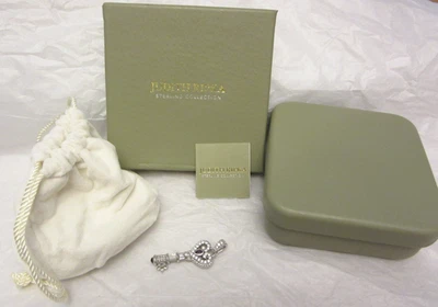 DE COLECCIÓN Judith Ripka Amatista Madreperla Plata Esterlina Corazón Llave Colgante CAJA Foto 1 de 4