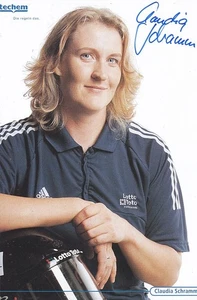Claudia SCHRAMM - Deutschland, Silber EM 2004 Bob, Original-Autogramm! - Bild 1 von 1