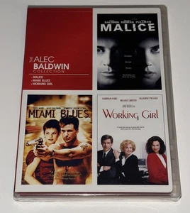 The Alec Baldwin Collection DVD, 2010 Malice Miami Blues Working Girl New Sealed - Picture 1 of 2