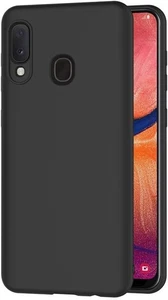 Samsung Galaxy A20E Hülle Case Cover Stoßfest Silikon Gel Case Schwarz - Bild 1 von 3