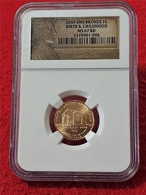 2009 SMS LINCOLN BIRTH & CHILDHOOD BRONZE Penny  NGC MS 67RD  #T5894 - Image 1 of 2