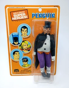 Vintage 1977 Mego 8" Pinguin Actionfigur WGSH versiegelt auf Karte! Neu in Verpackung - Bild 1 von 18
