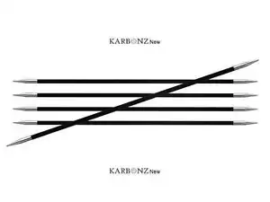 Knitter's Pride ::Karbonz Doppelspitznadeln:: 7 US 8 Zoll / 4,50 mm 20 cm - Bild 1 von 1