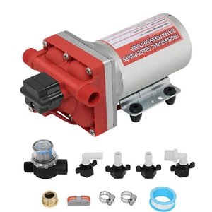 RV Water Pump 12V 6GPM High Pressure Self-Priming Diaphragm Pump 20.8L/min 6 GPM - Picture 1 of 13