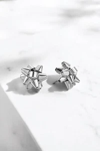 Kate Spade New York Bourgeois Bow Stud Earrings in Silver - Picture 1 of 4