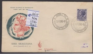1956 First Day Cover Venetien Syrakus Livre 15 - Bild 1 von 1