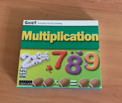 TOPICS Snap! Multiplication WIN/MAC CD-ROM Software Audio CD 2003 Used - Image 1 of 4