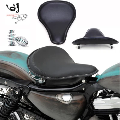 Black Motorcycle Solo Seat For Yamaha Virago 1100 XV1100 250 XV250 Bobber Refit — 第 1/4 张图片