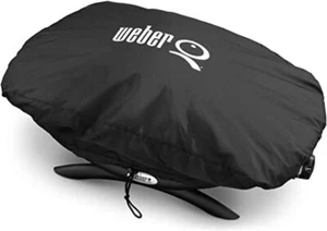 Weber 7117 Premium Grillabdeckung für Q100/1000 Serie, schwarz, 27.9x25.4x23.6 - Bild 1 von 8