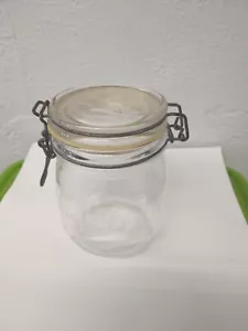 VTG LE PARFAIT SUPER French Glass Canning Storage Jar 6" Airtight Lid - Picture 1 of 11