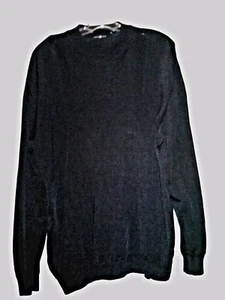 Men's Sweater 6A Vintage Size Large Black Long Sleeve 44 Chest to Back - Picture 1 of 13