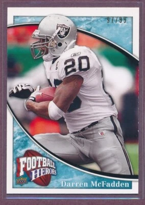 2009 Upper Deck Heroes Blue Darren McFadden #20  /99!!! - Image 1 of 2
