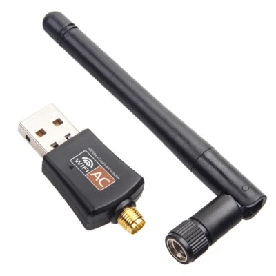 300Mbps Wireless USB WiFi Adapter Dongle Network LAN Card 802.11b/g/n W/ Antenna - Image 1 of 4