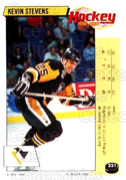 1992-93 Panini Stickers #221 Kevin Stevens - Image 1 of 1