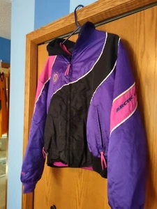 SWEET Arctic Cat Snowmobile Arcticwear Purple Pink Womens XL  Jacket Quality☃️🔥 - Picture 1 of 12