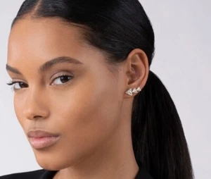 LAGOS KSL Pyramid Crawler Diamond Stud Earrings - Picture 1 of 4