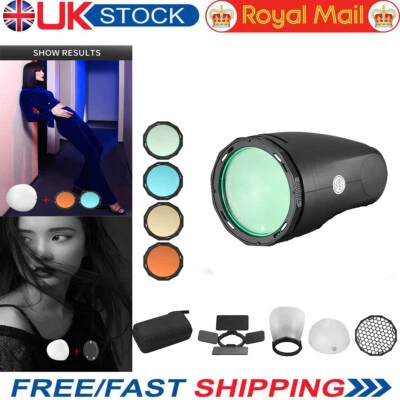 Round Head Cover Shade Flash Accessory Kit For Godox V1 AD300 AD200 AD600 UK - Image 1 of 4