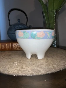 Treasure Craft Camarillo 1989 cactus colibrí patas cuenco suroeste - Imagen 1 de 10